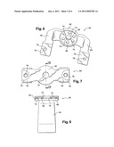 DEVICE FOR SUPPORTING AND SECURING A PIECE OF EQUIPMENT ON AN AIRCRAFT ENGINE OR NACELLE CASE diagram and image