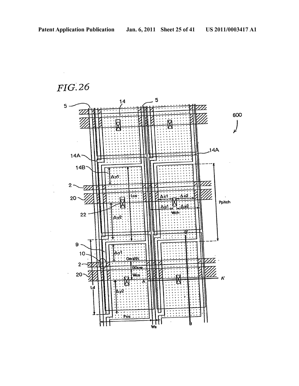 Active matrix substrate, method of making the substrate, and display device - diagram, schematic, and image 26