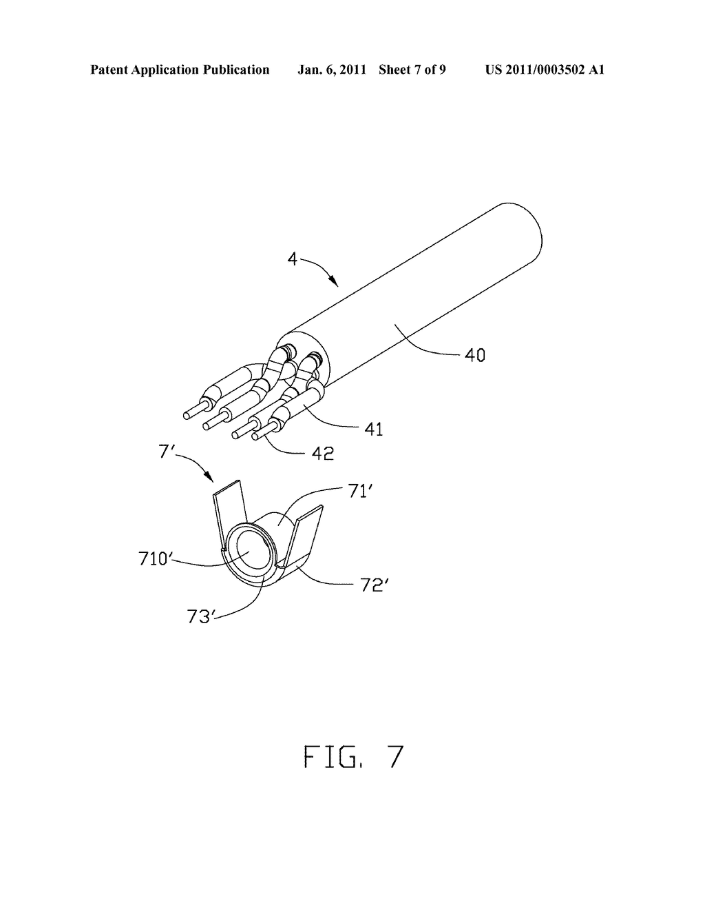 CABLE ASSEMBLY WITH STRAIN RELIEF MEMBER - diagram, schematic, and image 08