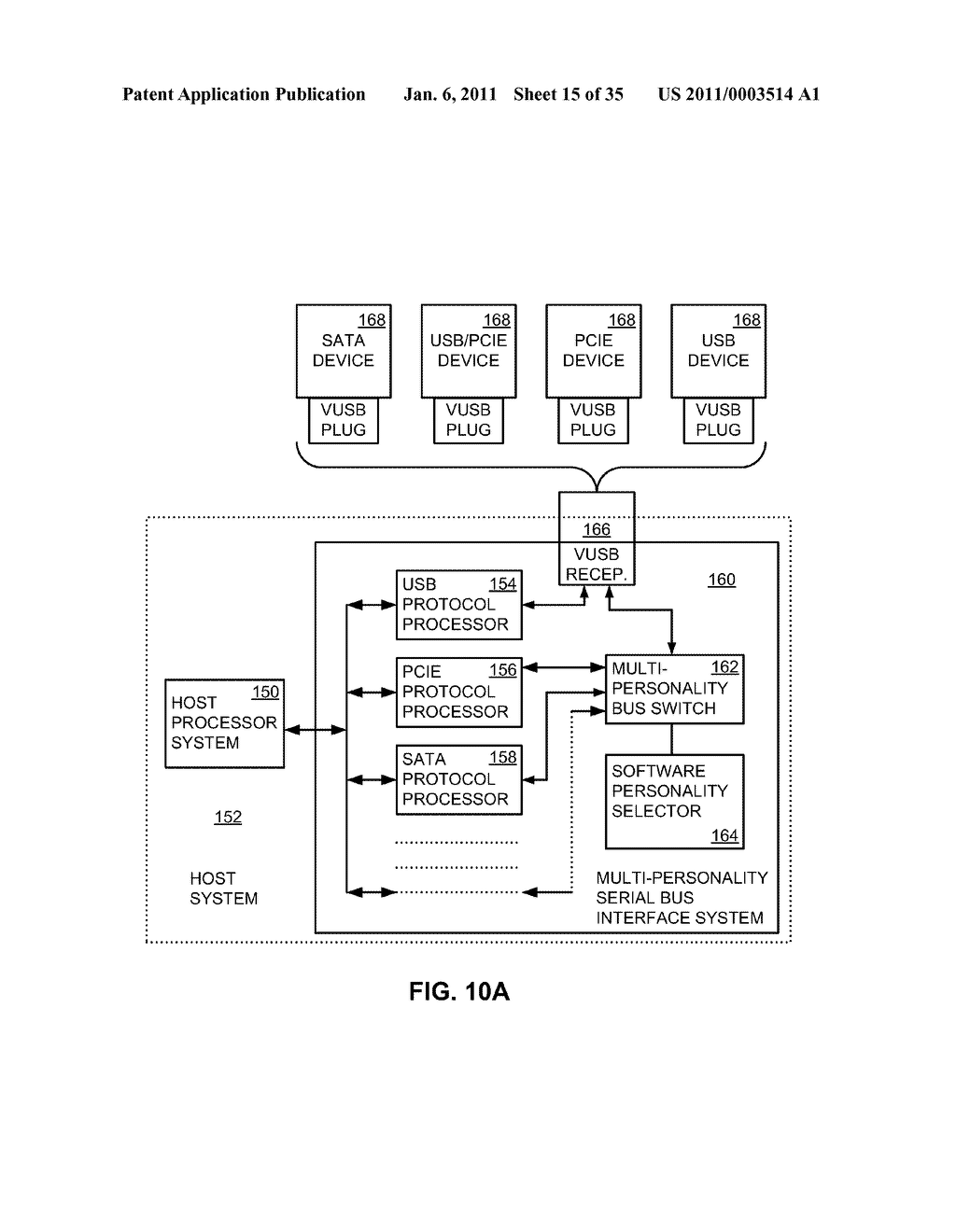 DUAL-PERSONALITY EXTENDED USB PLUGS AND RECEPTACLES USING WITH PCBA AND CABLE ASSEMBLY - diagram, schematic, and image 16