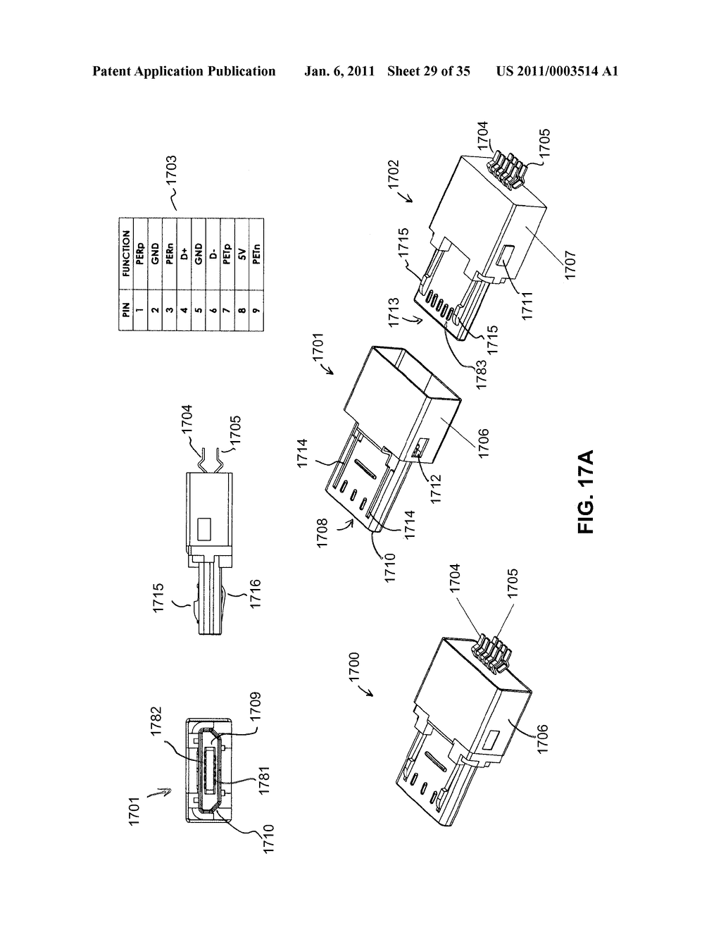 DUAL-PERSONALITY EXTENDED USB PLUGS AND RECEPTACLES USING WITH PCBA AND CABLE ASSEMBLY - diagram, schematic, and image 30