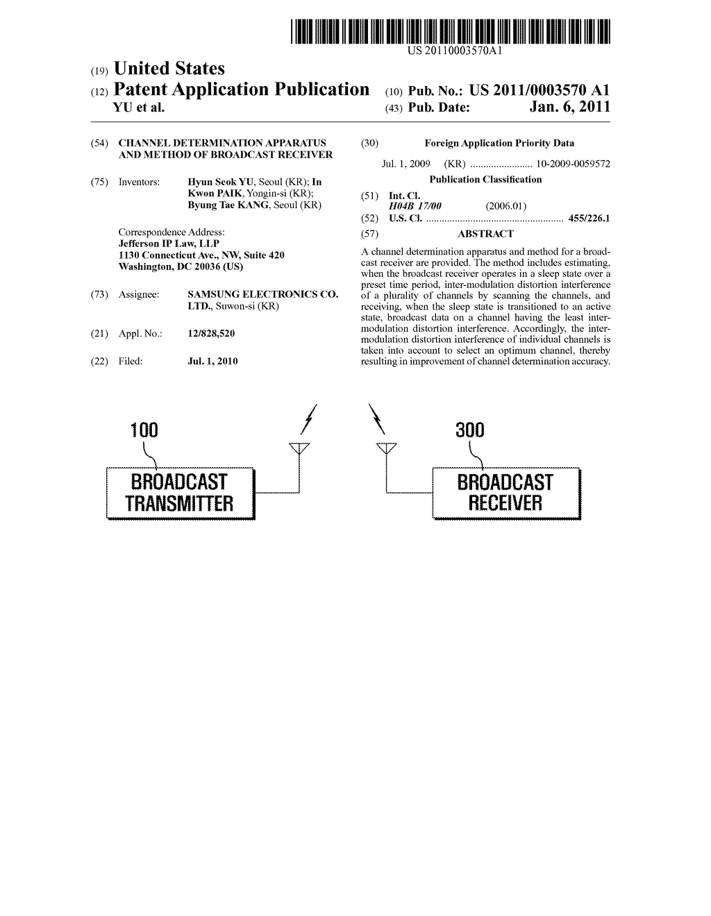 CHANNEL DETERMINATION APPARATUS AND METHOD OF BROADCAST RECEIVER - diagram, schematic, and image 01