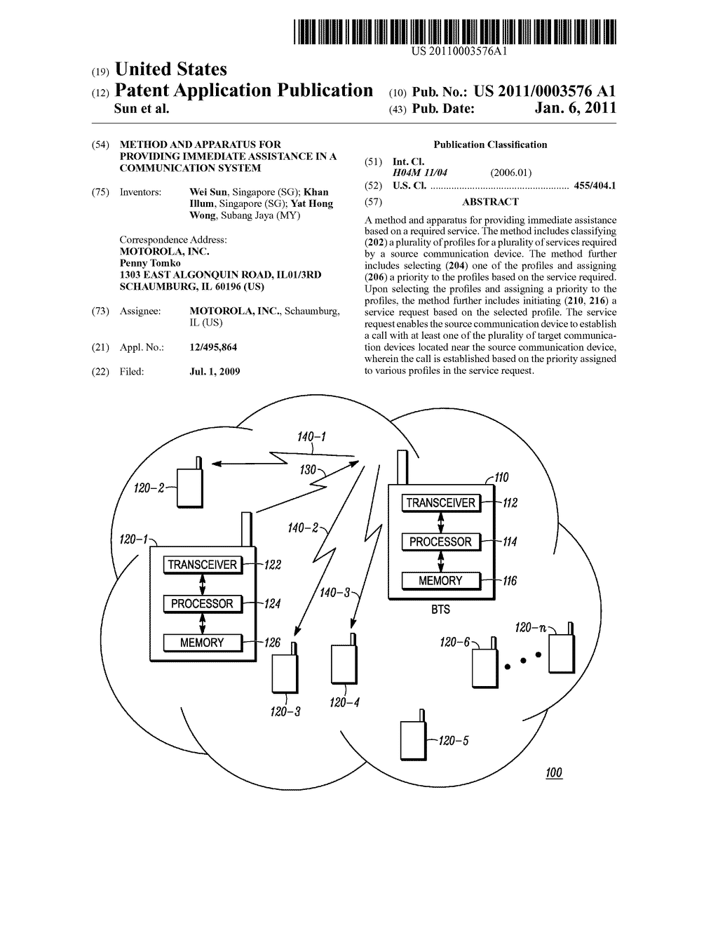 METHOD AND APPARATUS FOR PROVIDING IMMEDIATE ASSISTANCE IN A COMMUNICATION SYSTEM - diagram, schematic, and image 01