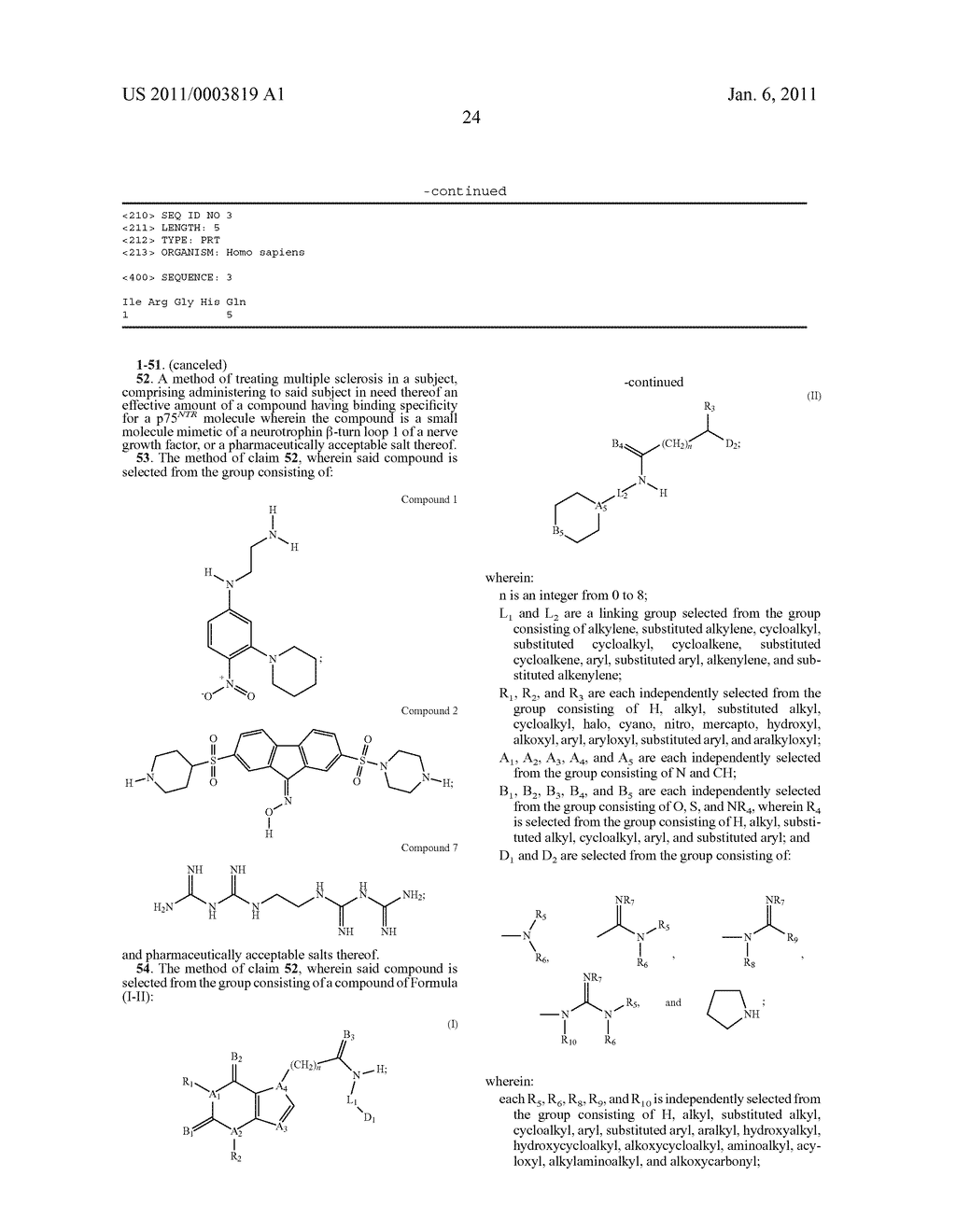 METHODS OF TREATING MULTIPLE SCLEROSIS USING NEUROTROPHIN MIMETICS - diagram, schematic, and image 35