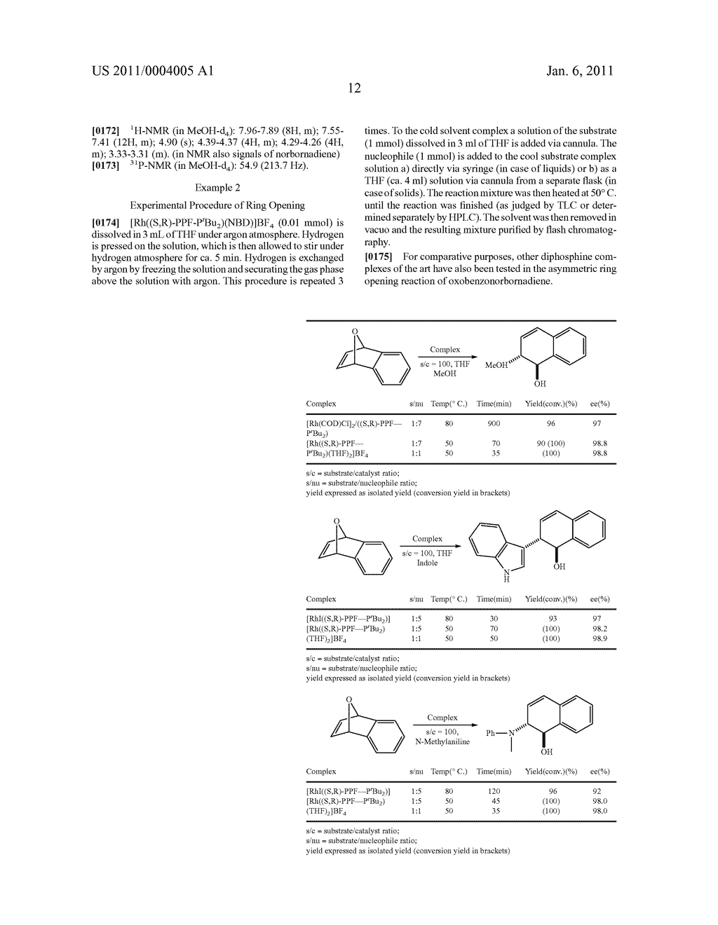 RHODIUM-PHOSPHORUS COMPLEXES AND THEIR USE IN RING OPENING REACTIONS - diagram, schematic, and image 14