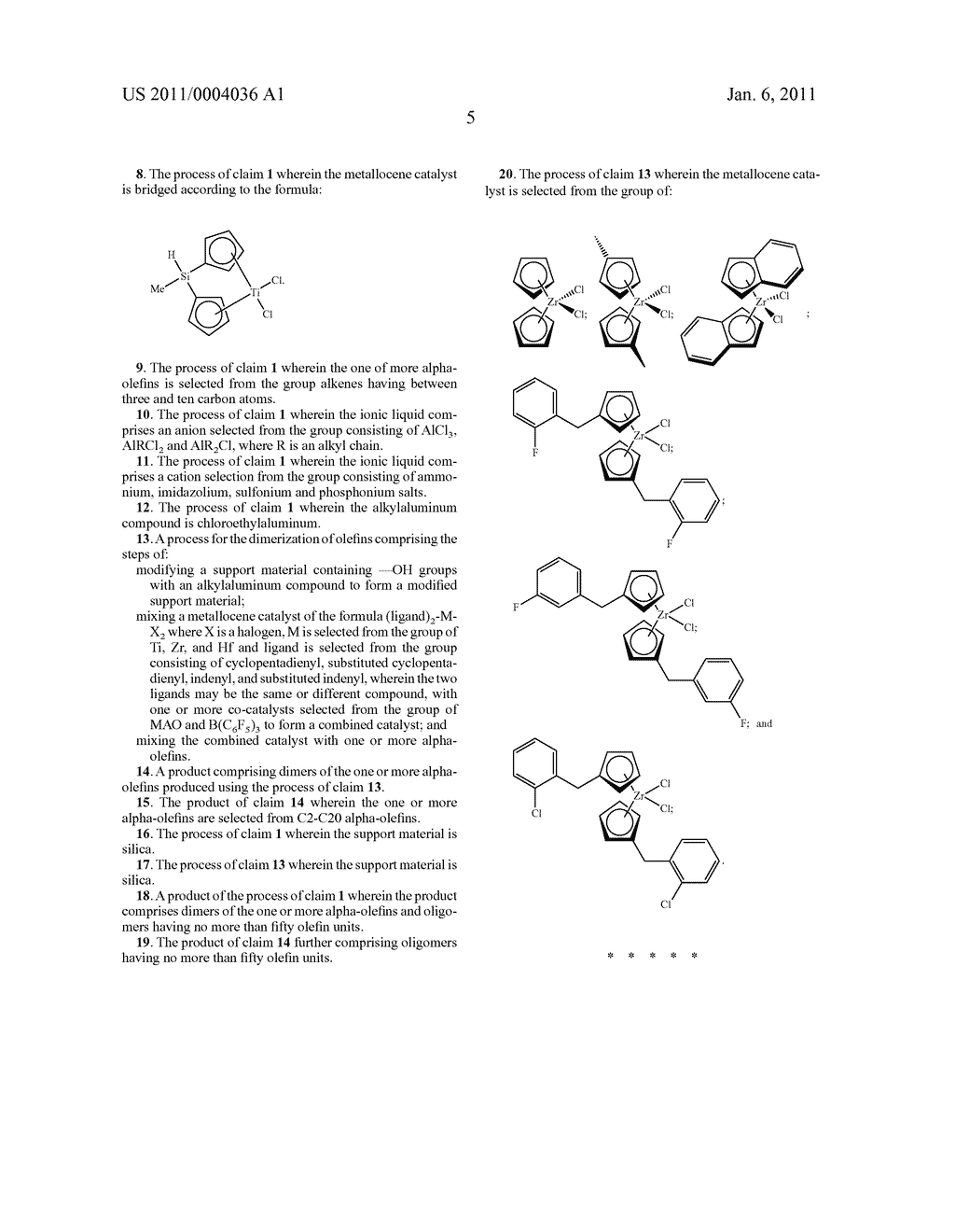 HETEROGENEOUS DIMERIZATION OF ALPHA-OLEFINS WITH ACTIVATED METALLOCENE COMPLEXES - diagram, schematic, and image 09