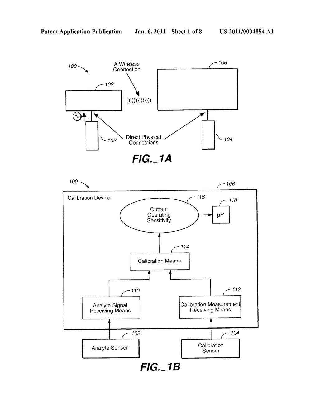 Method of Calibrating an Analyte-Measurement Device, and Associated Methods, Devices and Systems - diagram, schematic, and image 02