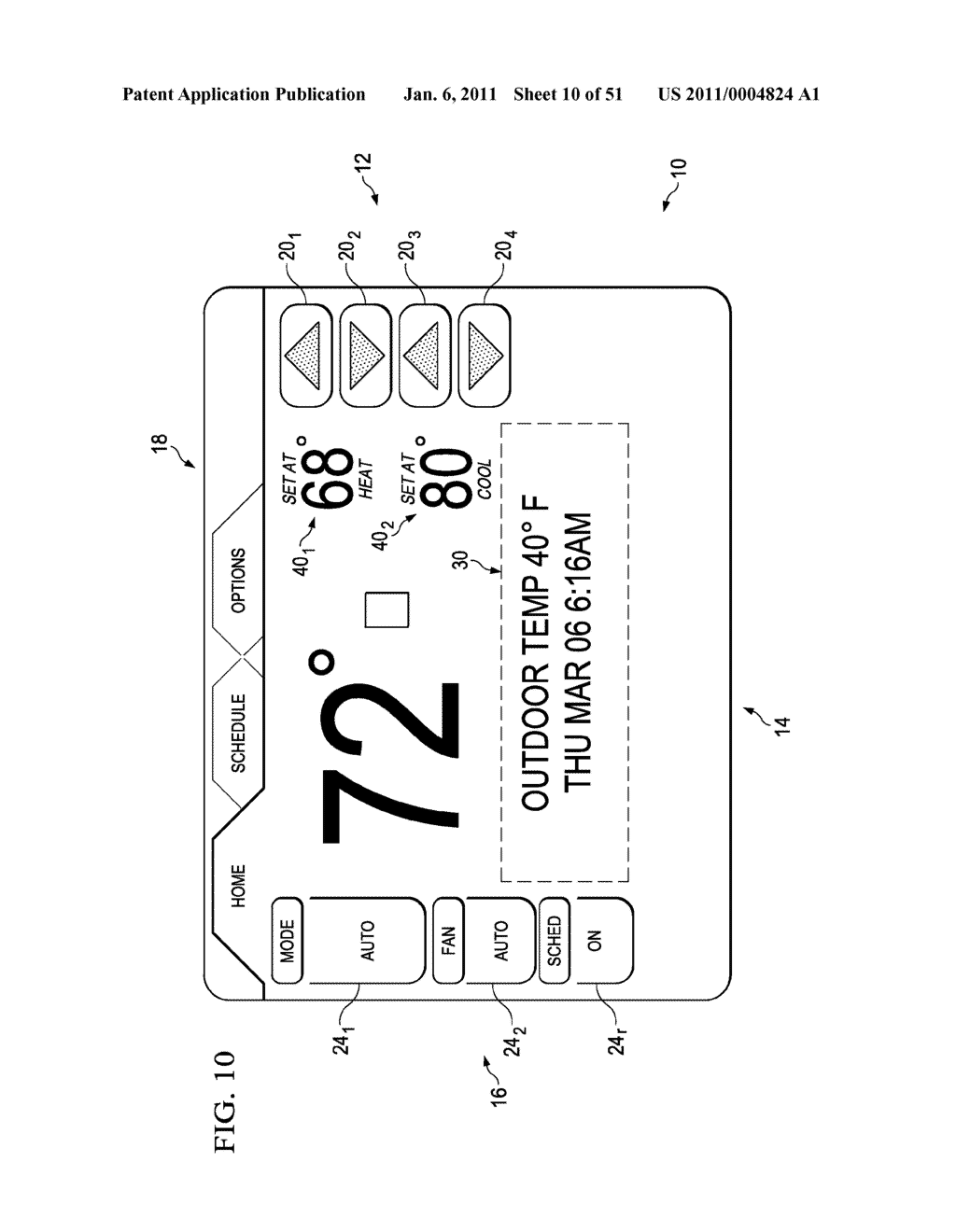 DISPLAY APPARATUS AND METHOD HAVING TEXTUAL SYSTEM STATUS MESSAGE DISPLAY CAPABILITY FOR AN ENVIROMENTAL CONTROL SYSTEM - diagram, schematic, and image 11