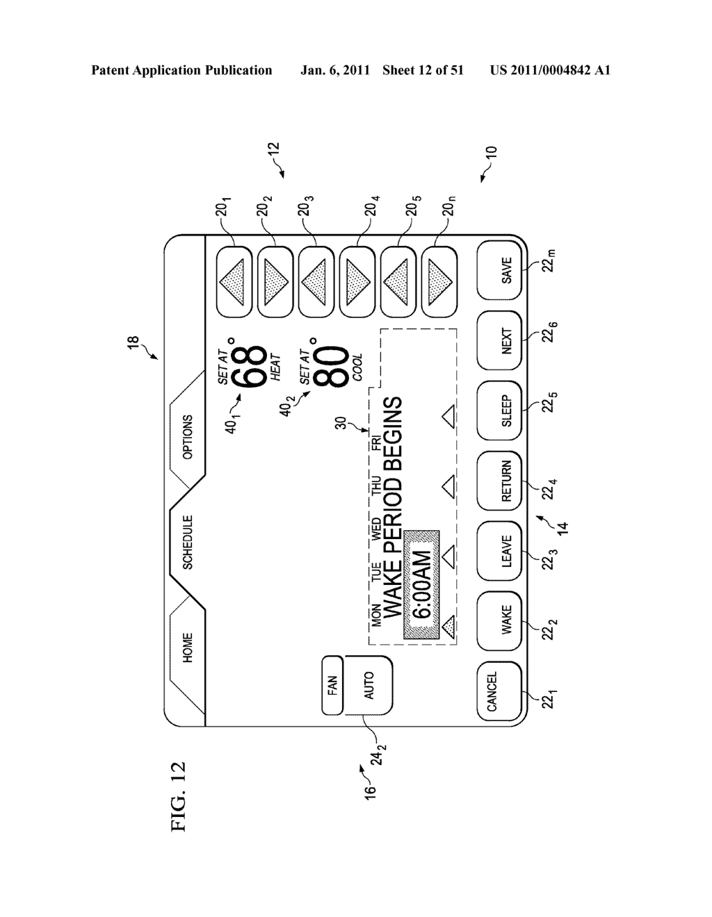 DISPLAY APPARATUS AND METHOD HAVING CUSTOM REMINDER ENTRY CAPABILITY FOR AN ENVIRONMENTAL CONTROL SYSTEM - diagram, schematic, and image 13