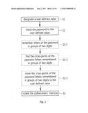 PASSWORD INPUT SYSTEM USING ALPHANUMERIC MATRICES AND PASSWORD INPUT METHOD USING THE SAME diagram and image