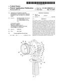 APPARATUS, IN PARTICULAR FOR POSITIONING AND FASTENING A DEVICE, IN PARTICULAR A HANDLE ON A POWER TOOL diagram and image