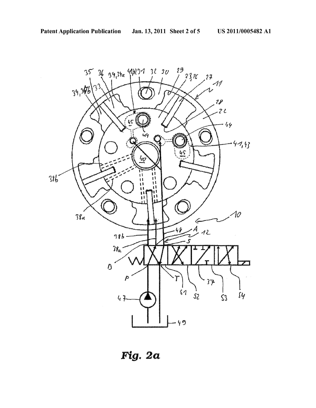 DEVICE FOR VARIABLY ADJUSTING CONTROL TIMES OF GAS EXCHANGE VALVES OF AN INTERNAL COMBUSTION ENGINE - diagram, schematic, and image 03