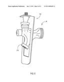 Beverage dispensing apparatus lever arm assembly for a mechanical self closing beverage dispensing faucet diagram and image