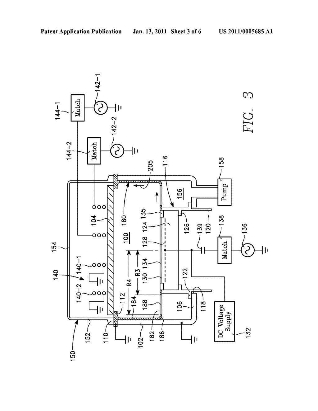 PLASMA REACTOR WITH UNIFORM PROCESS RATE DISTRIBUTION BY IMPROVED RF GROUND RETURN PATH - diagram, schematic, and image 04