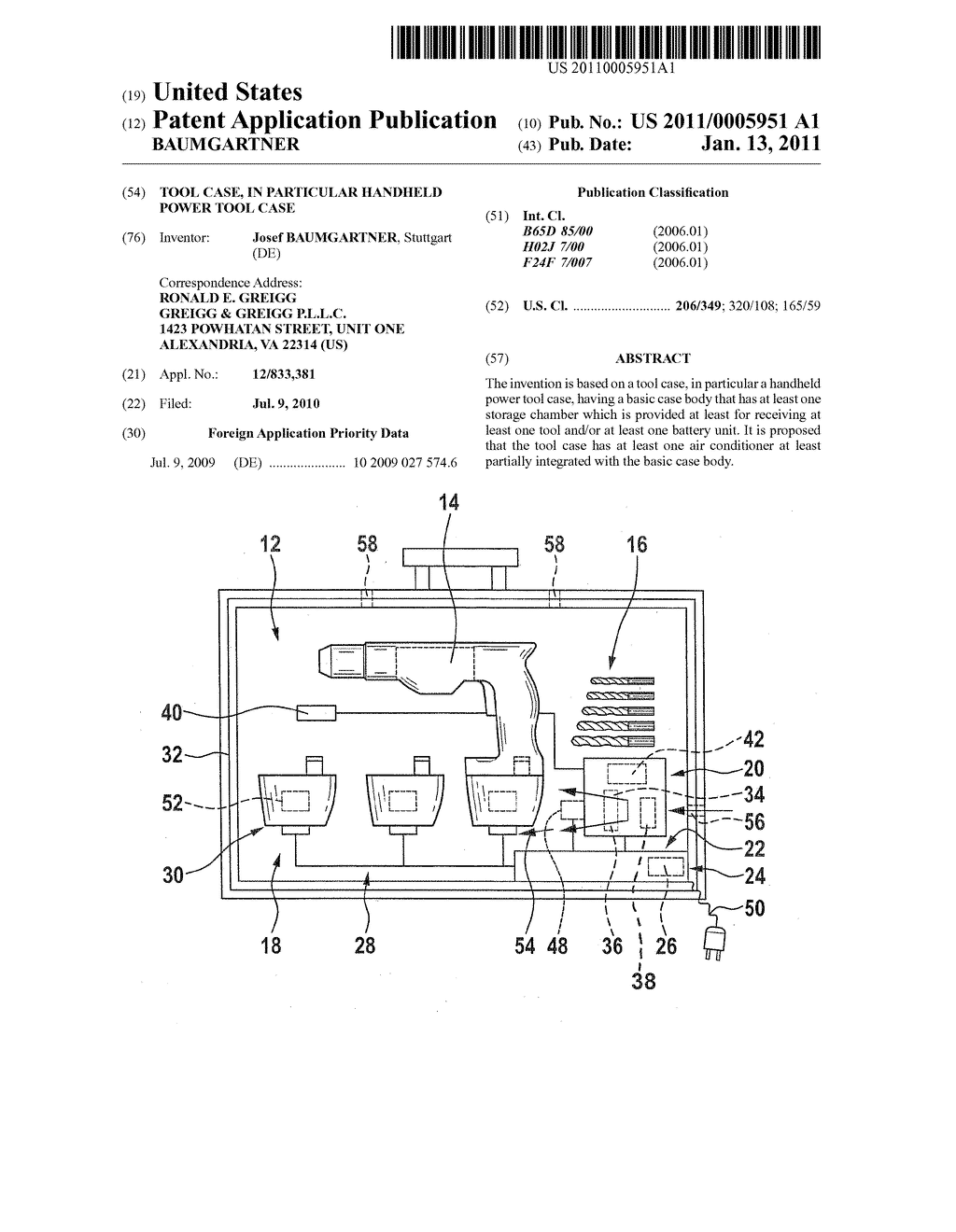 TOOL CASE, IN PARTICULAR HANDHELD POWER TOOL CASE - diagram, schematic, and image 01