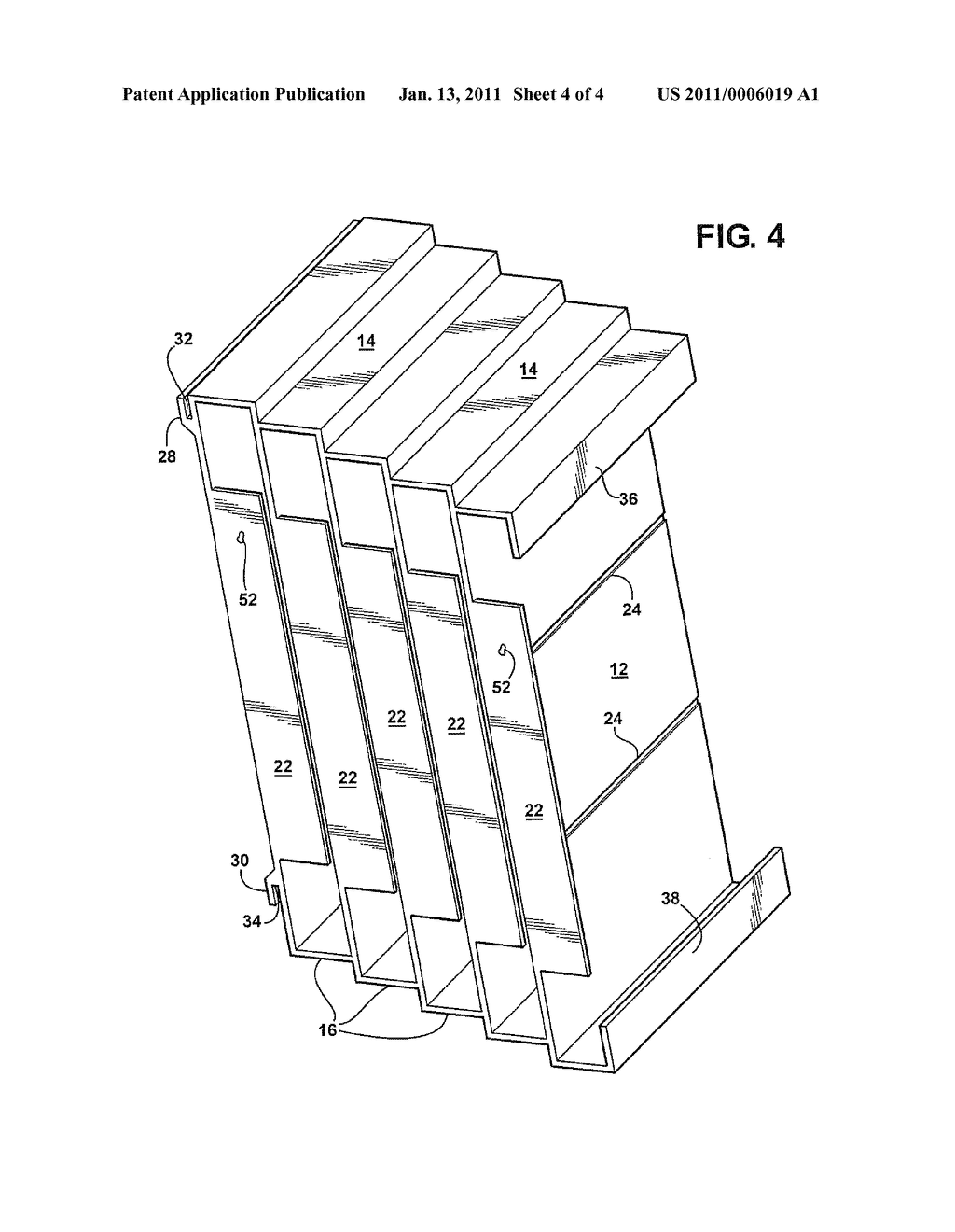 INCLINED UNIVERSAL TRAY FOR PAPER AND THE LIKE - diagram, schematic, and image 05