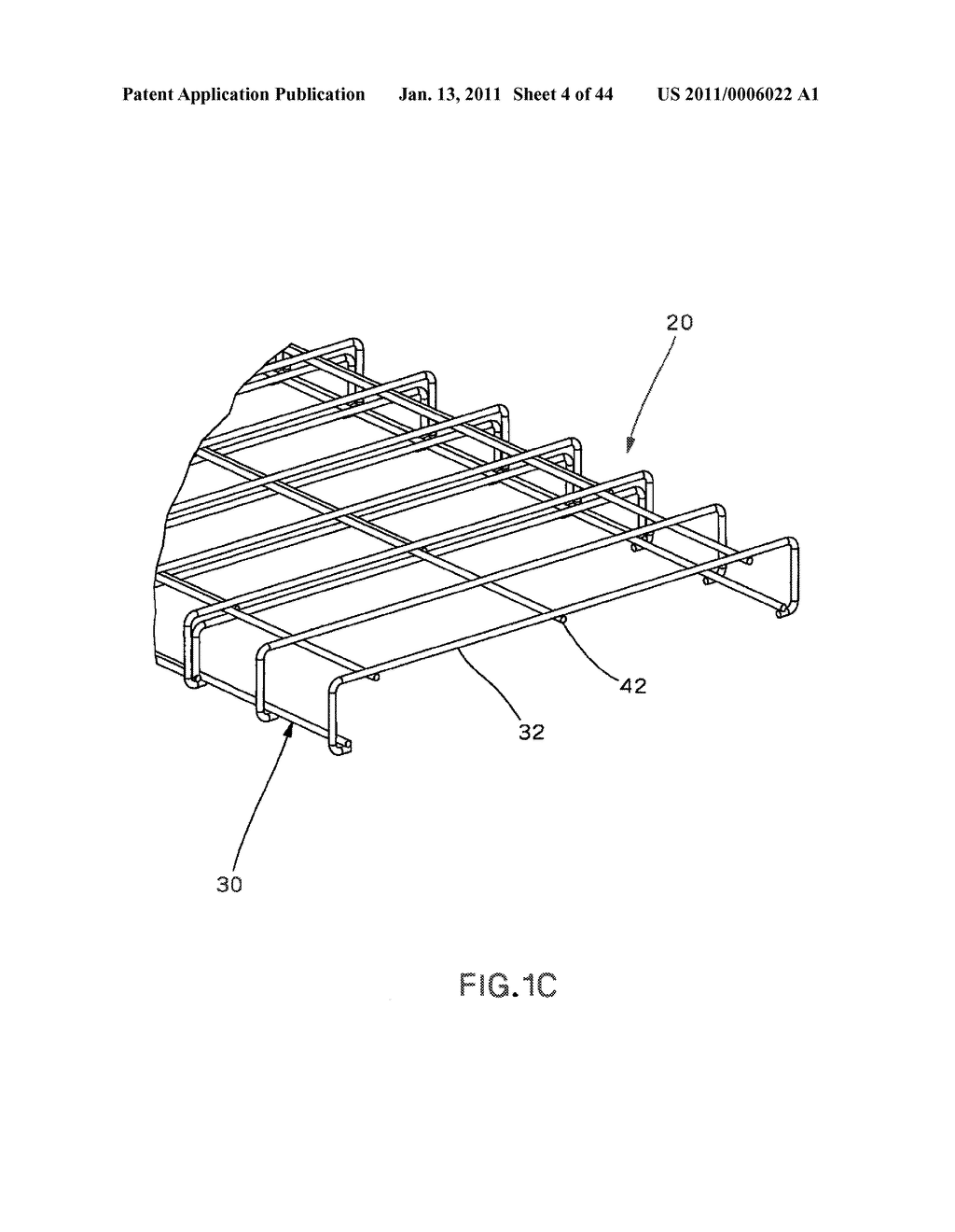 Telescoping Wire Cable Tray System - diagram, schematic, and image 05