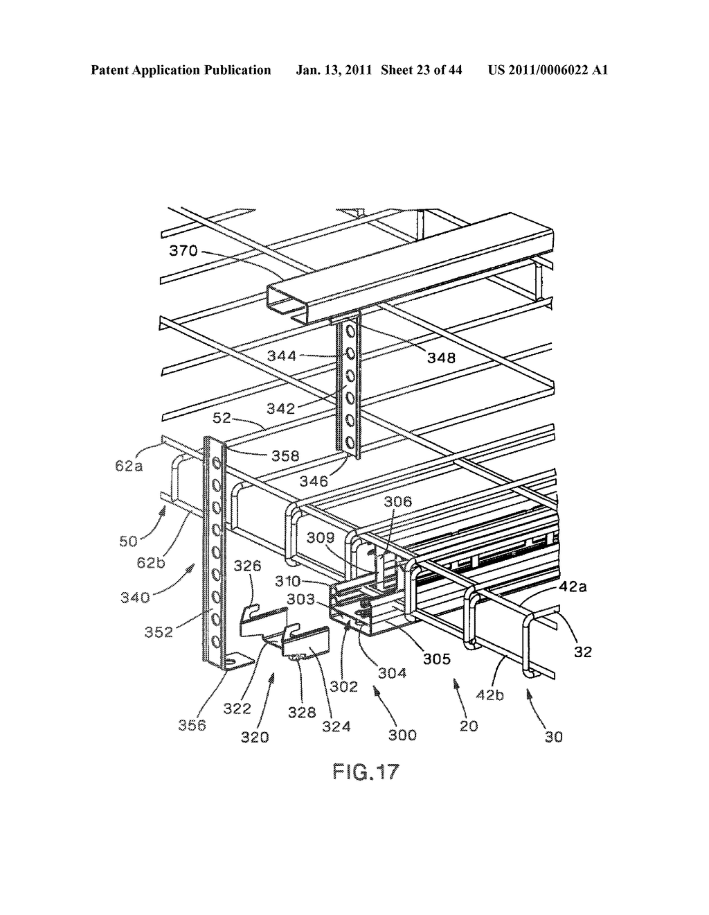 Telescoping Wire Cable Tray System - diagram, schematic, and image 24