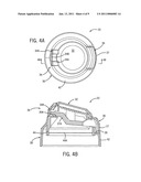 Dispensing actuator with flip-open lid diagram and image