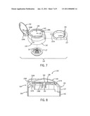 Dispensing actuator with flip-open lid diagram and image