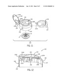 Dispensing actuator with flip-open lid diagram and image