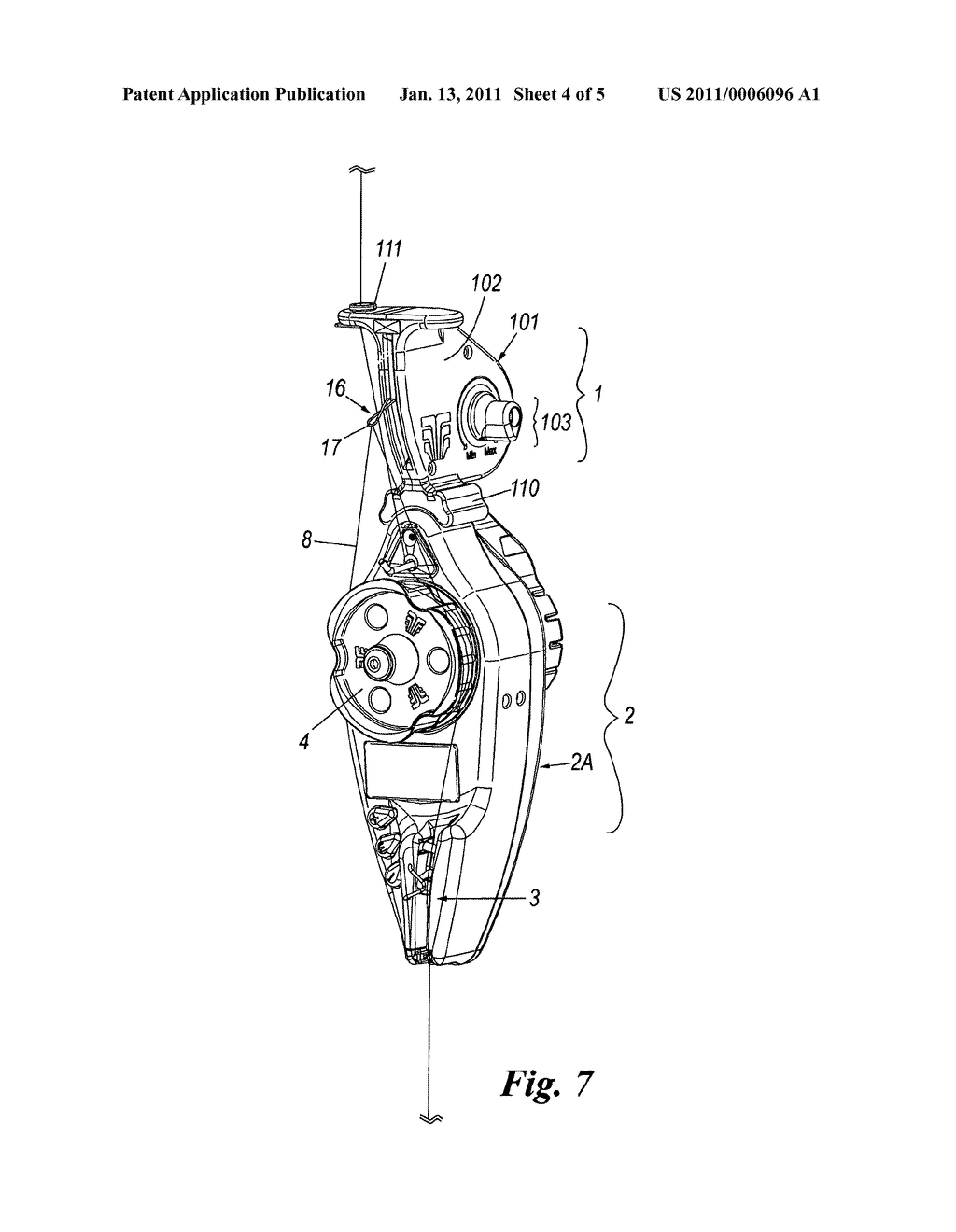 DEVICE AND METHOD FOR THE CONSTANT TENSION FEEDING OF THREADS OR YARNS FED IN A DISCONTINUOUS WAY - diagram, schematic, and image 05