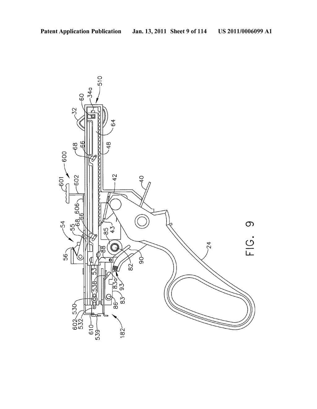 SURGICAL STAPLING APPARATUS WITH CONTROL FEATURES OPERABLE WITH ONE HAND - diagram, schematic, and image 10