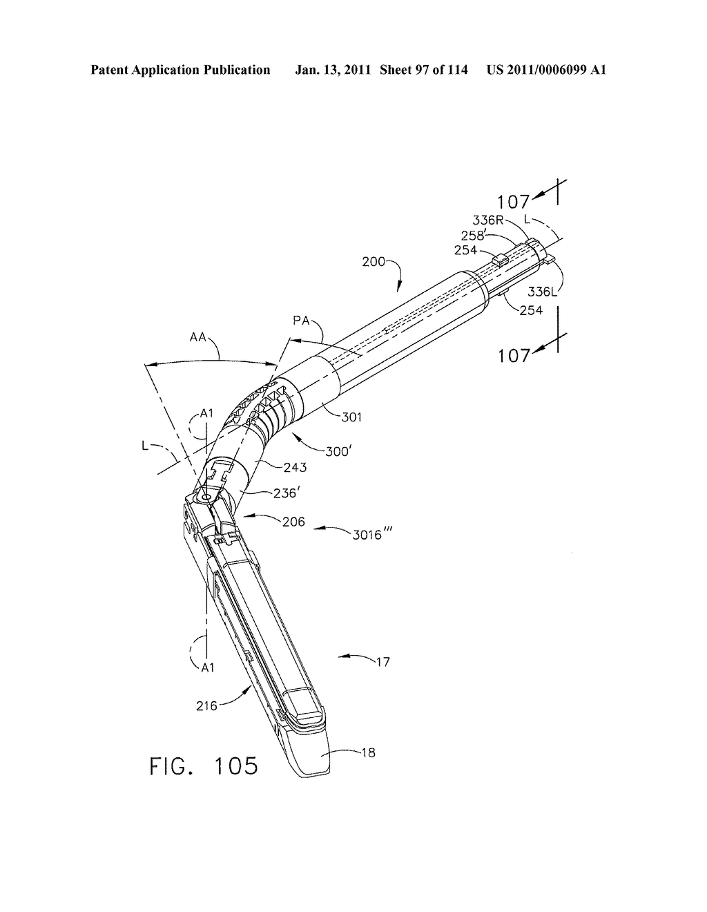 SURGICAL STAPLING APPARATUS WITH CONTROL FEATURES OPERABLE WITH ONE HAND - diagram, schematic, and image 98