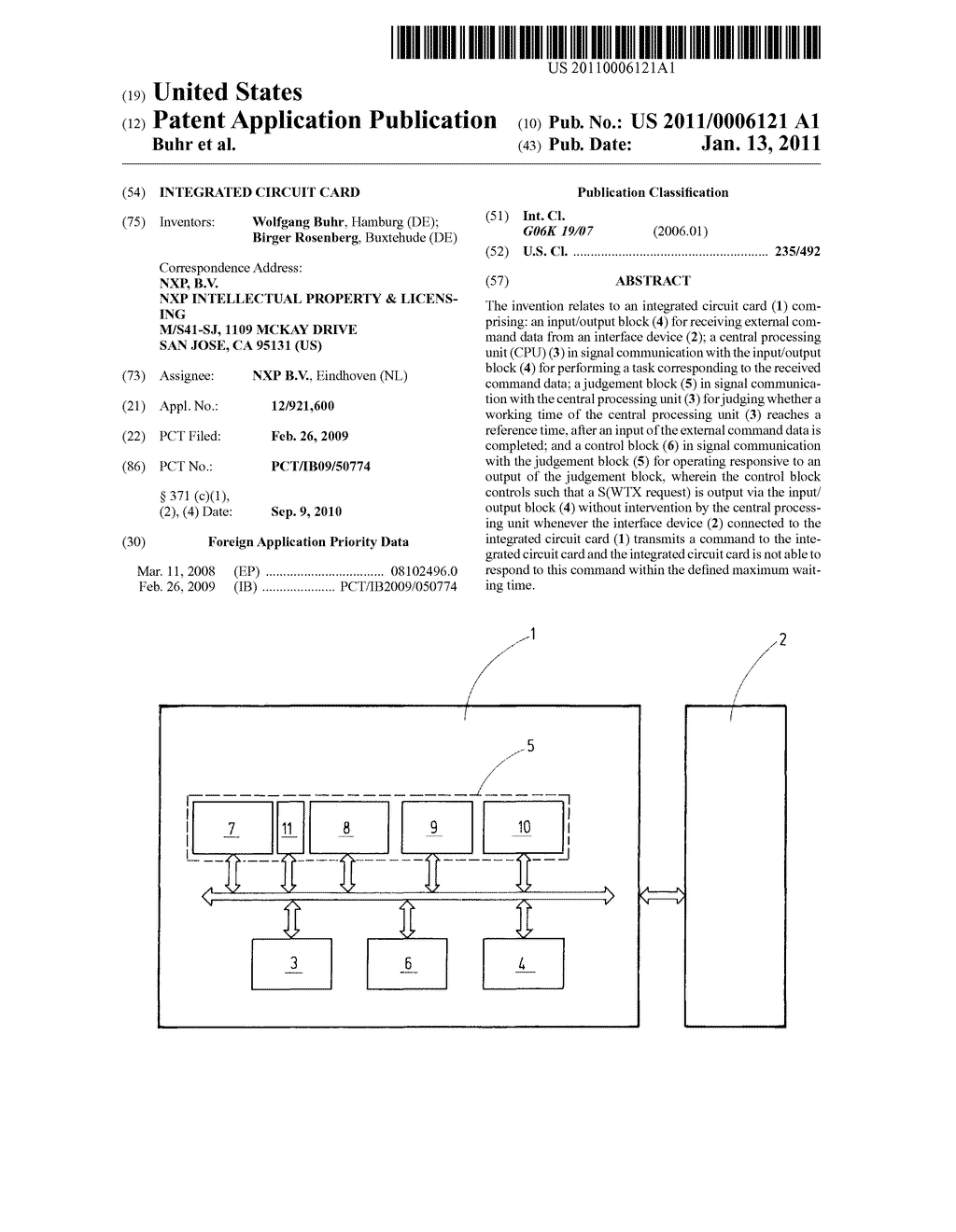 INTEGRATED CIRCUIT CARD - diagram, schematic, and image 01