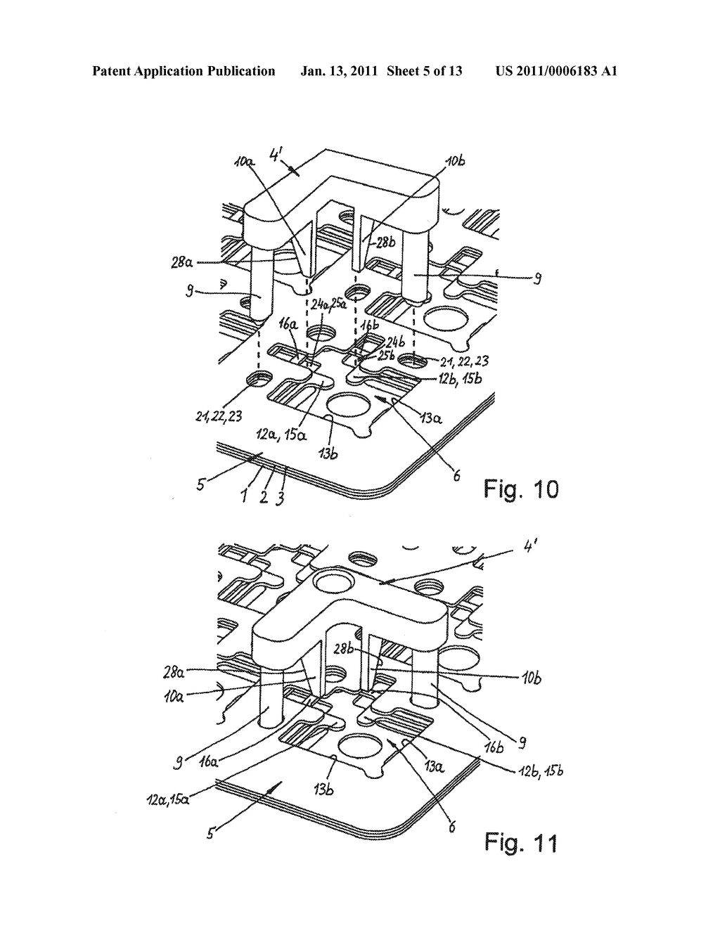 DEVICE AND METHOD FOR ALIGNING AND HOLDING A PLURALITY OF SINGULATED SEMICONDUCTOR COMPONENTS IN RECEIVING POCKETS OF A TERMINAL CARRIER - diagram, schematic, and image 06