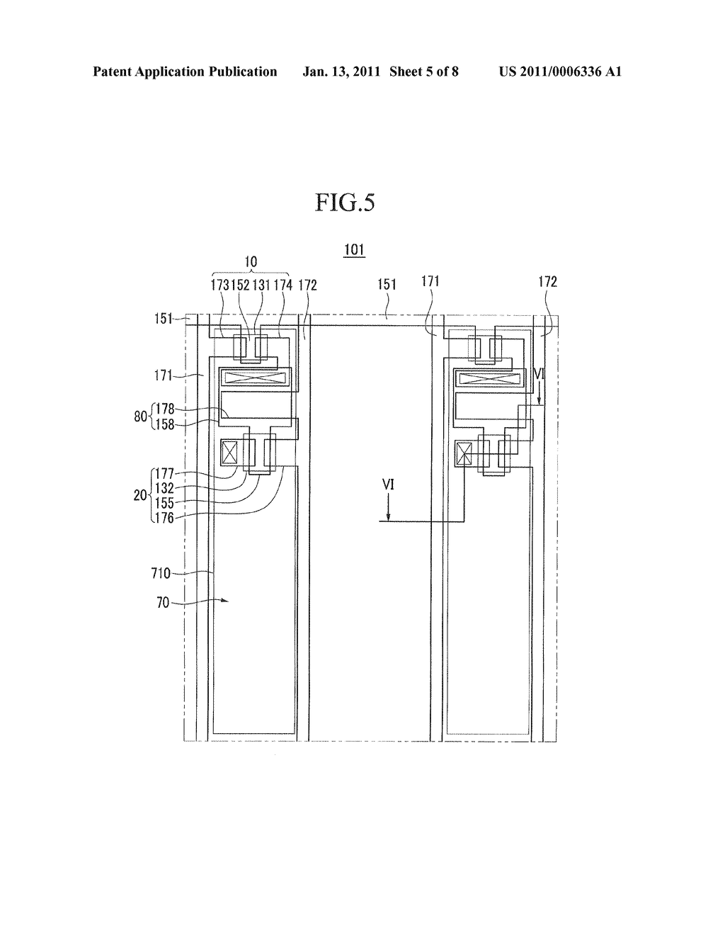 ORGANIC LIGHT EMITTING DIODE DISPLAY AND METHOD FOR MANUFACTURING THE SAME - diagram, schematic, and image 06