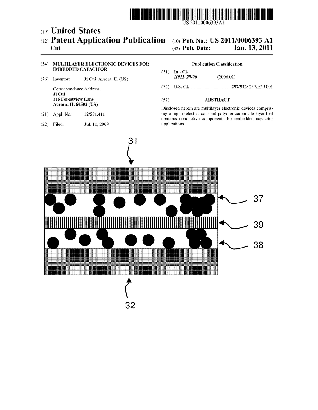 Multilayer electronic devices for imbedded capacitor - diagram, schematic, and image 01