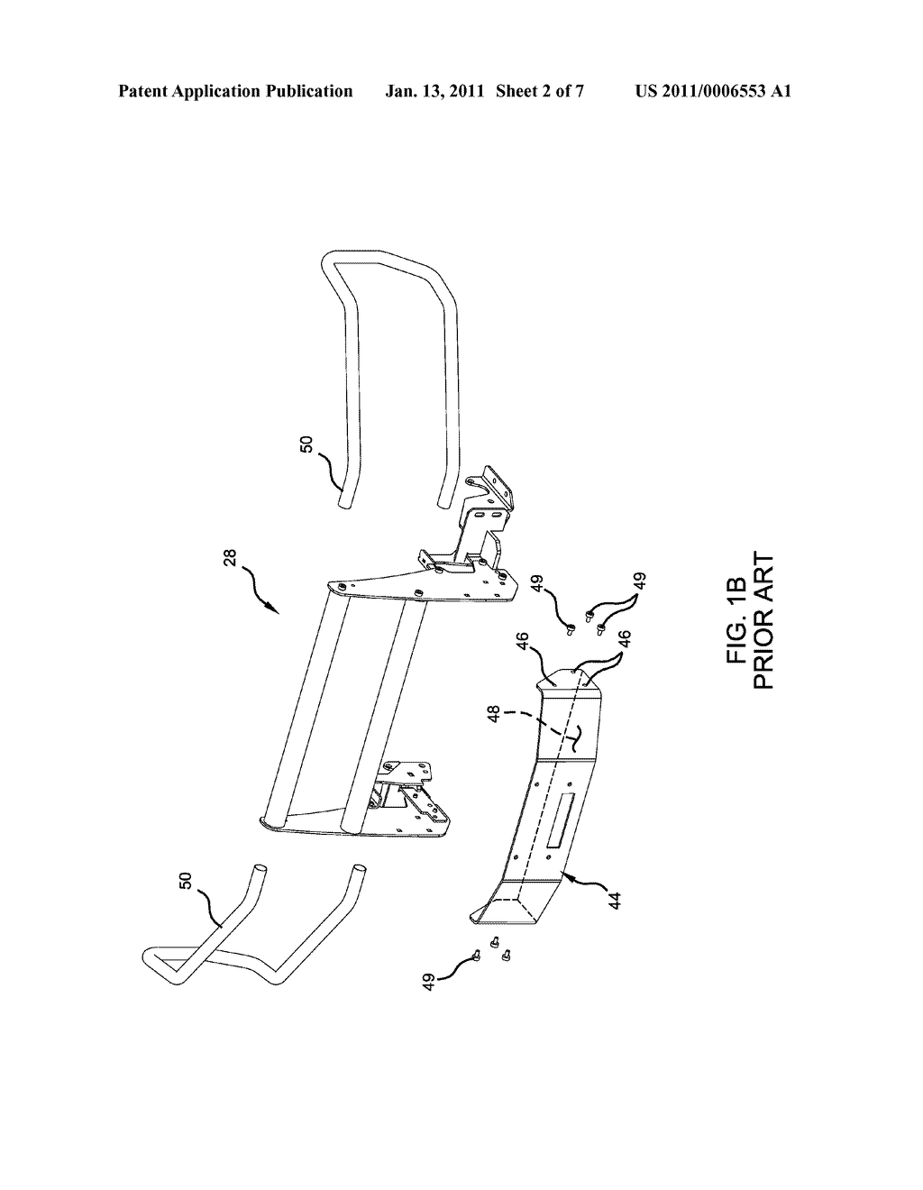 Winch Carrier and Grille Guard Mounting System - diagram, schematic, and image 03