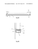 DEVICE FOR CLOSING OFF AN OPENING FORMED IN THE BODYWORK OF A VEHICLE, WITH A GUIDE ELEMENT AND SLIDE FORMING A SHUTTLE, AND CORRESPONDING VEHICLE diagram and image