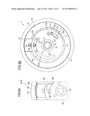 ASSEMBLY COMPRISING A DETENT FITTING AND A FREE-PIVOTING MECHANICS diagram and image