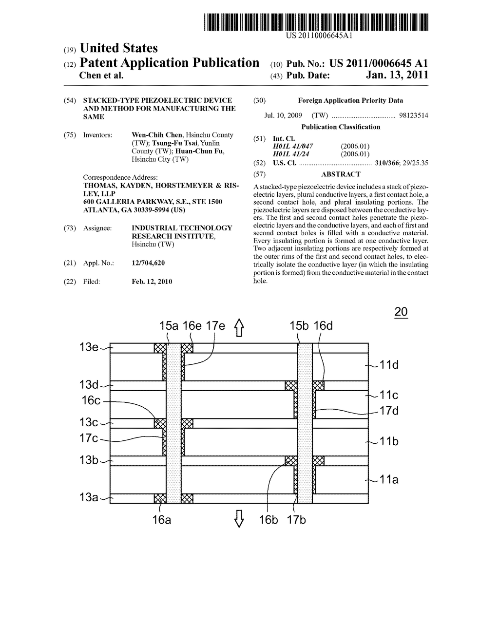 STACKED-TYPE PIEZOELECTRIC DEVICE AND METHOD FOR MANUFACTURING THE SAME - diagram, schematic, and image 01