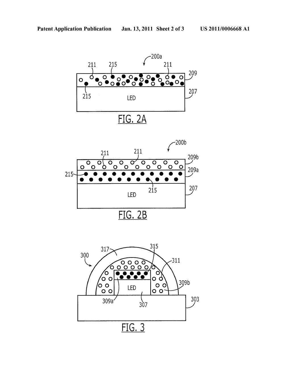 Lighting Structures Including Diffuser Particles Comprising Phosphor Host Materials - diagram, schematic, and image 03