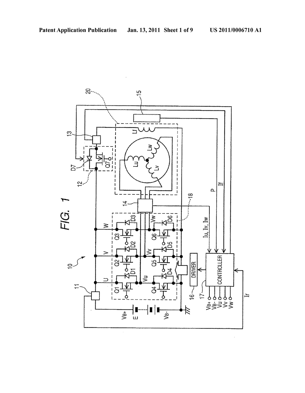 POWER CONVERTER FOR ELECTRIC ROTATING MACHINE - diagram, schematic, and image 02