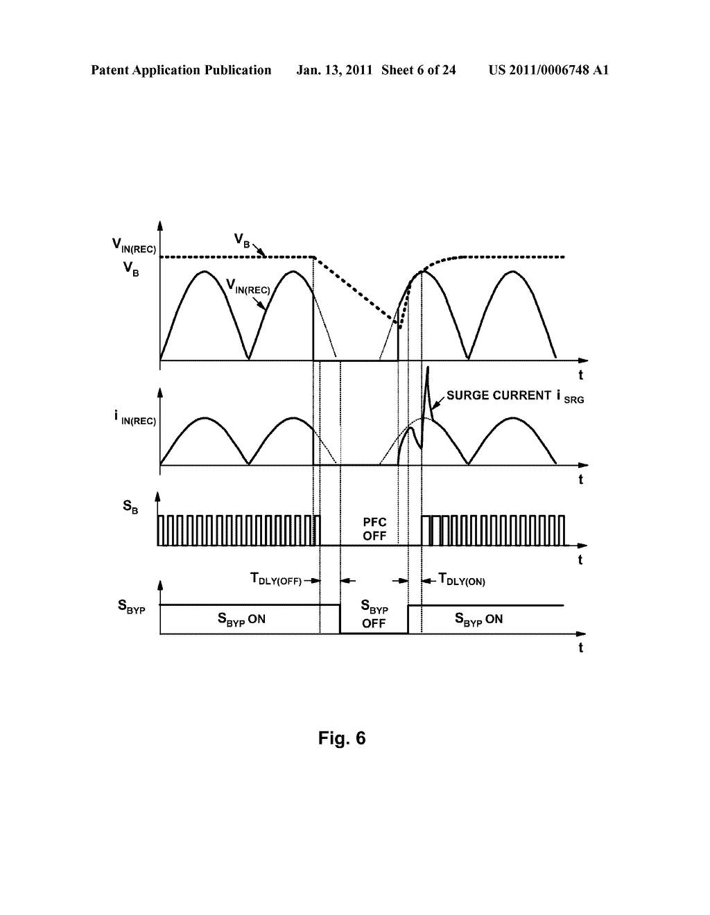 SYSTEM AND METHOD FOR LIMITING INPUT-CURRENT SURGE IN A SWITCHING MODE POWER SUPPLY - diagram, schematic, and image 07