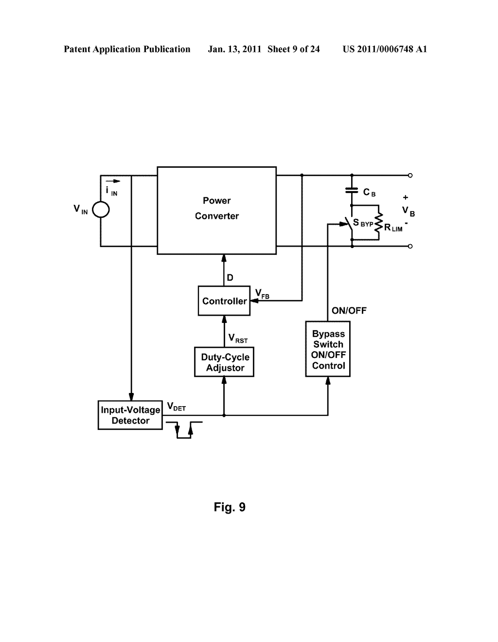 SYSTEM AND METHOD FOR LIMITING INPUT-CURRENT SURGE IN A SWITCHING MODE POWER SUPPLY - diagram, schematic, and image 10