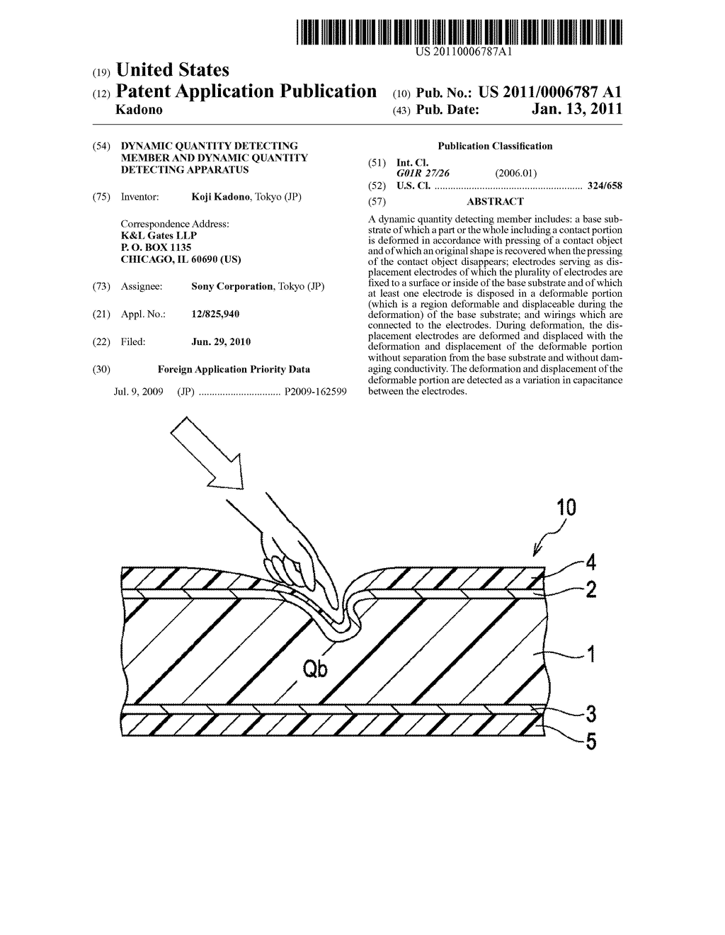 DYNAMIC QUANTITY DETECTING MEMBER AND DYNAMIC QUANTITY DETECTING APPARATUS - diagram, schematic, and image 01