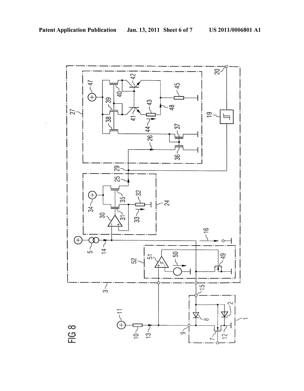 Circuit Arrangement for Overtemperature Detection - diagram, schematic, and image 07