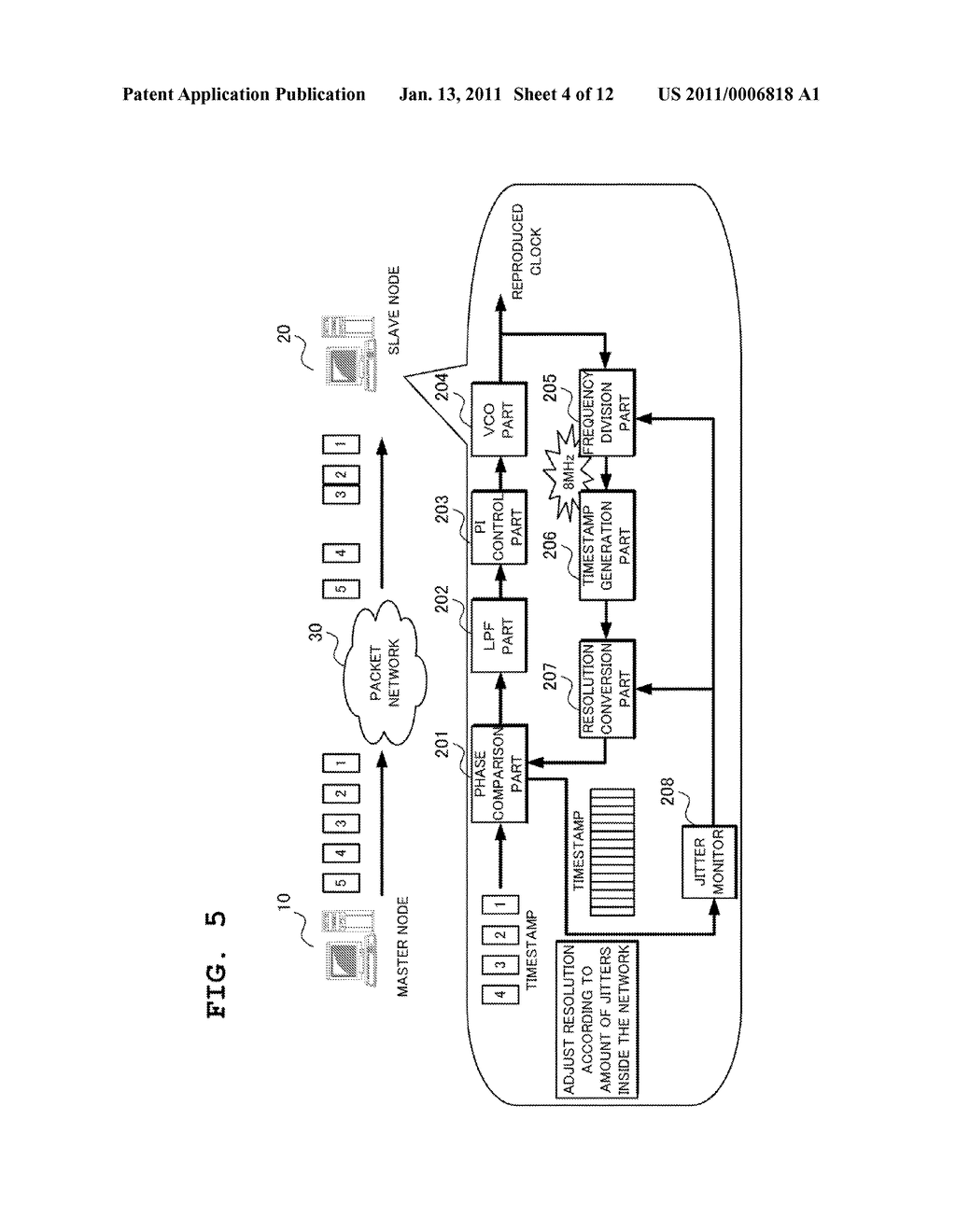 CLOCK SYNCHRONIZATION SYSTEM, NODE, CLOCK SYNCHRONIZATION METHOD, AND PROGRAM - diagram, schematic, and image 05