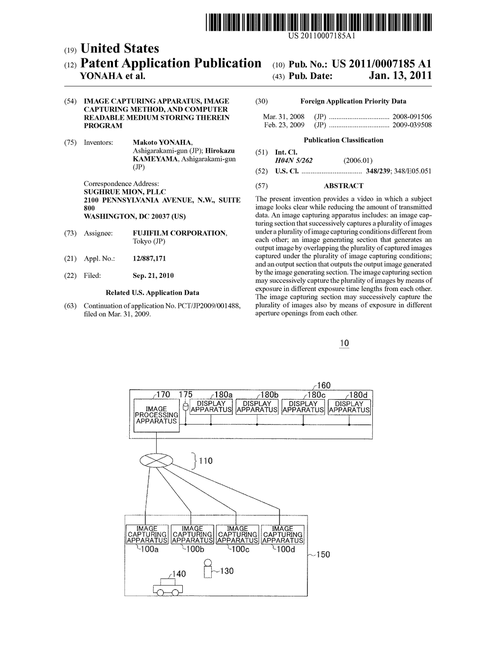 IMAGE CAPTURING APPARATUS, IMAGE CAPTURING METHOD, AND COMPUTER READABLE MEDIUM STORING THEREIN PROGRAM - diagram, schematic, and image 01