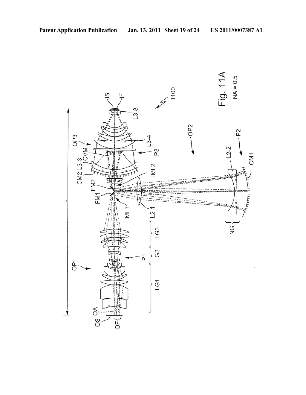 CHROMATICALLY CORRECTED CATADIOPTRIC OBJECTIVE AND PROJECTION EXPOSURE APPARATUS INCLUDING THE SAME - diagram, schematic, and image 20