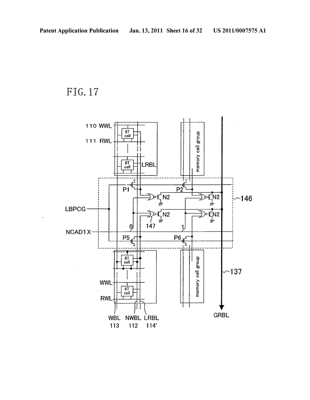 SEMICONDUCTOR MEMORY DEVICE - diagram, schematic, and image 17