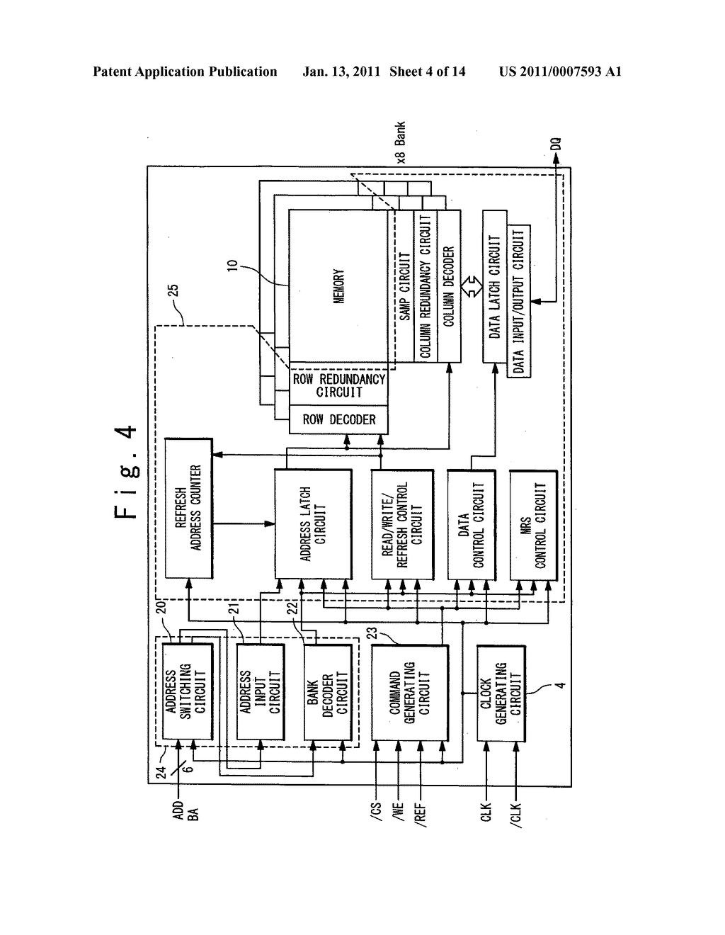 Semiconductor memory device and access method - diagram, schematic, and image 05
