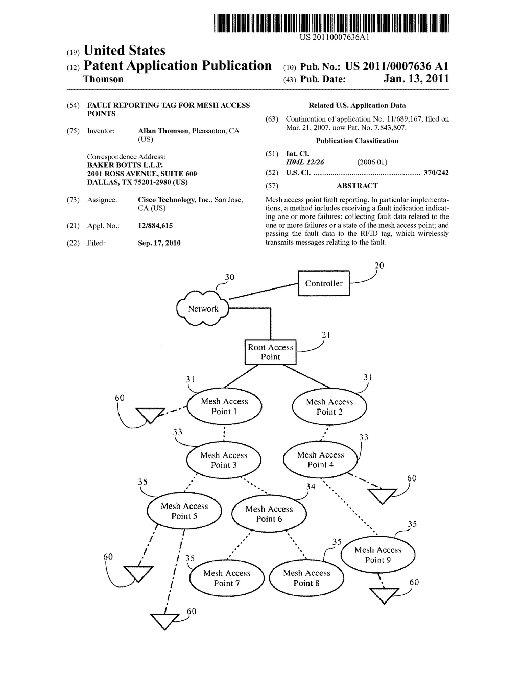 Fault Reporting Tag for Mesh Access Points - diagram, schematic, and image 01