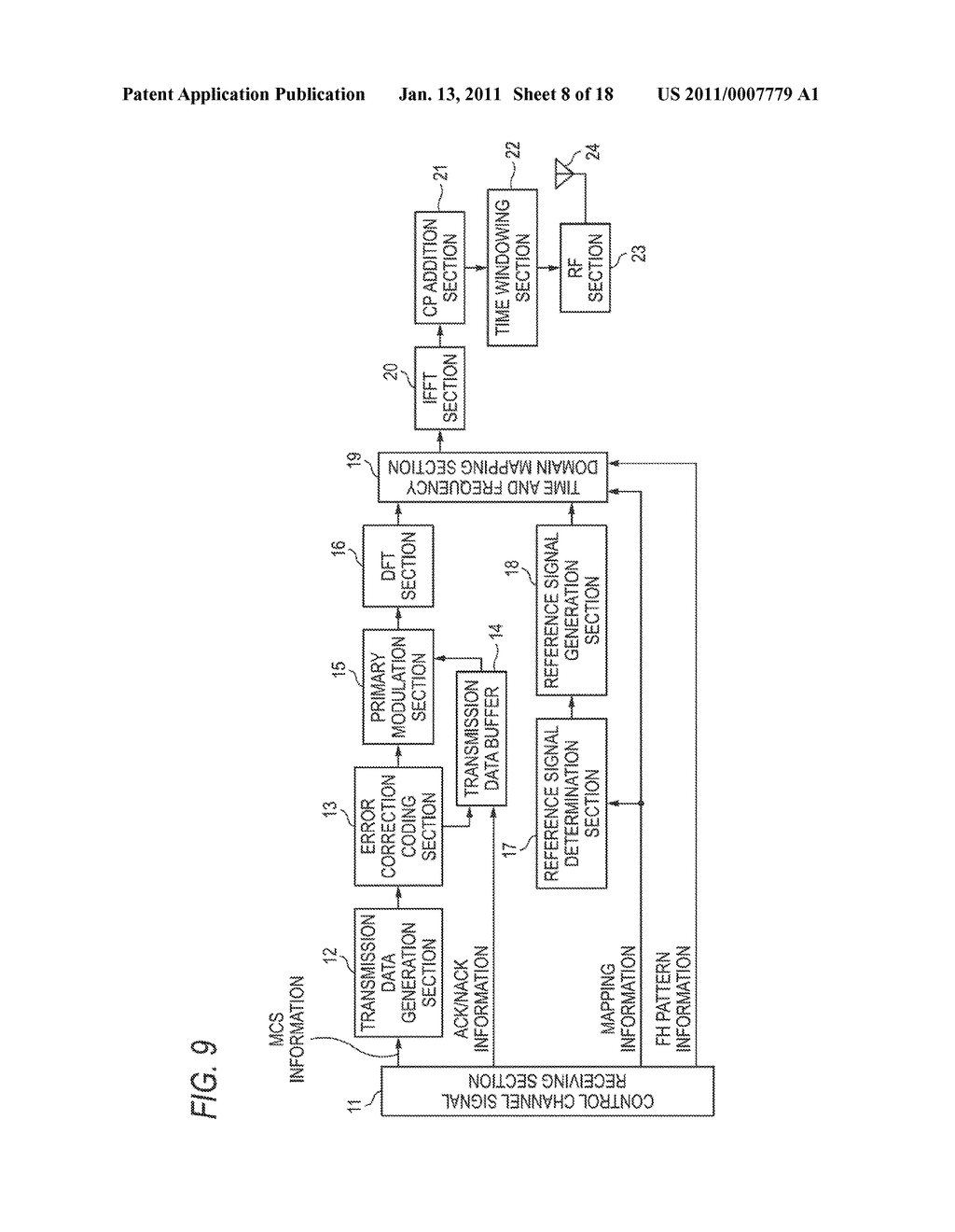 MOBILE STATION APPARATUS, BASE STATION APPARATUS, AND COMMUNICATION CONTROL METHOD FOR RADIO COMMUNICATION SYSTEM - diagram, schematic, and image 09