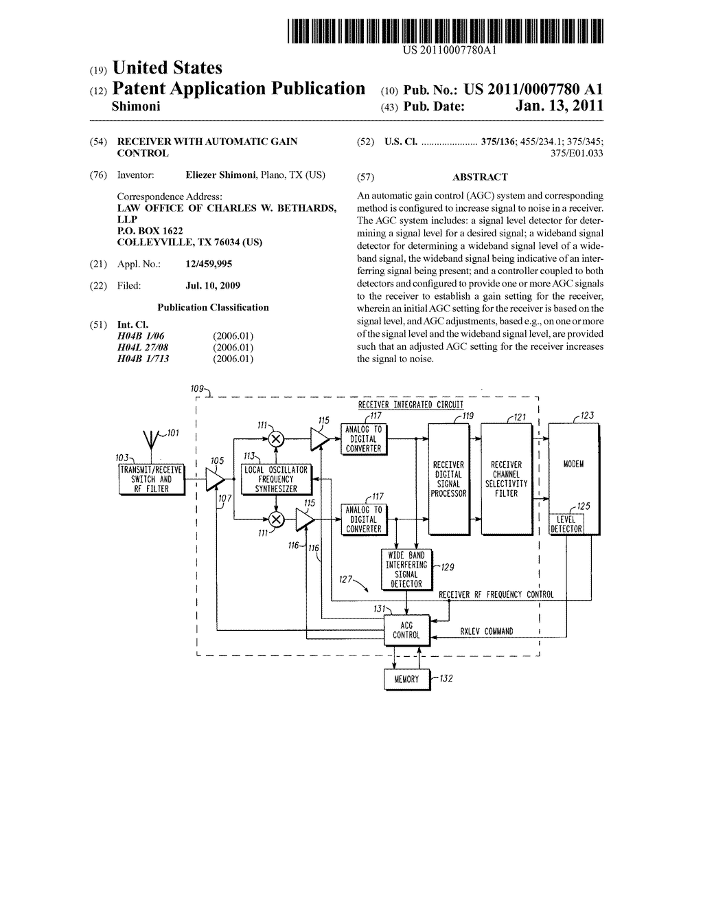 Receiver with automatic gain control - diagram, schematic, and image 01